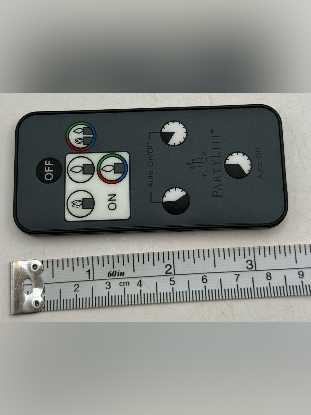 PartyLite Black LED Light Remote with Color Control Buttons
